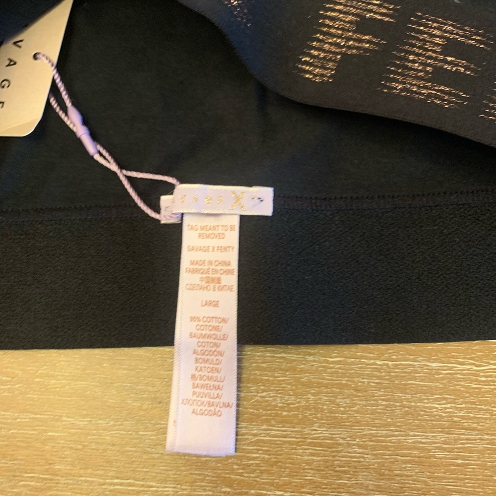 Savage X Fenty Black and Gray Patterned Bralette - Picture 7 of 8